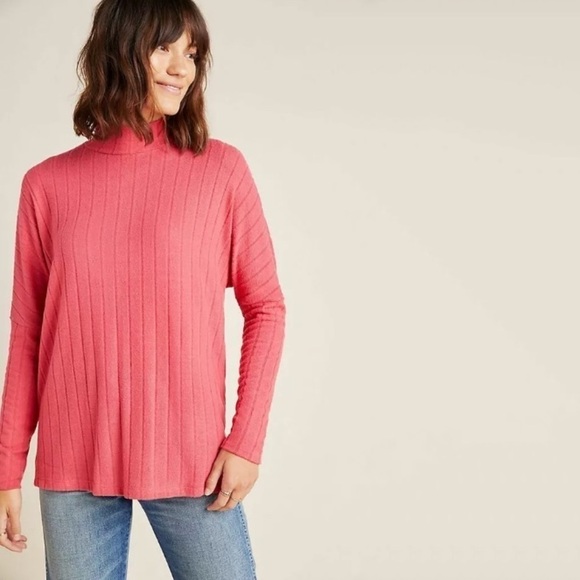 NWT Anthropologie Fiona Hacci Mock Neck Tunic Top - Picture 2 of 8